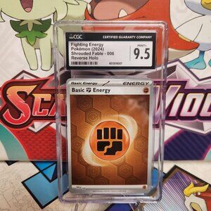 Pokemon Fighting Energy 006 Reverse Holo - Shrouded Fable - CGC 9.5